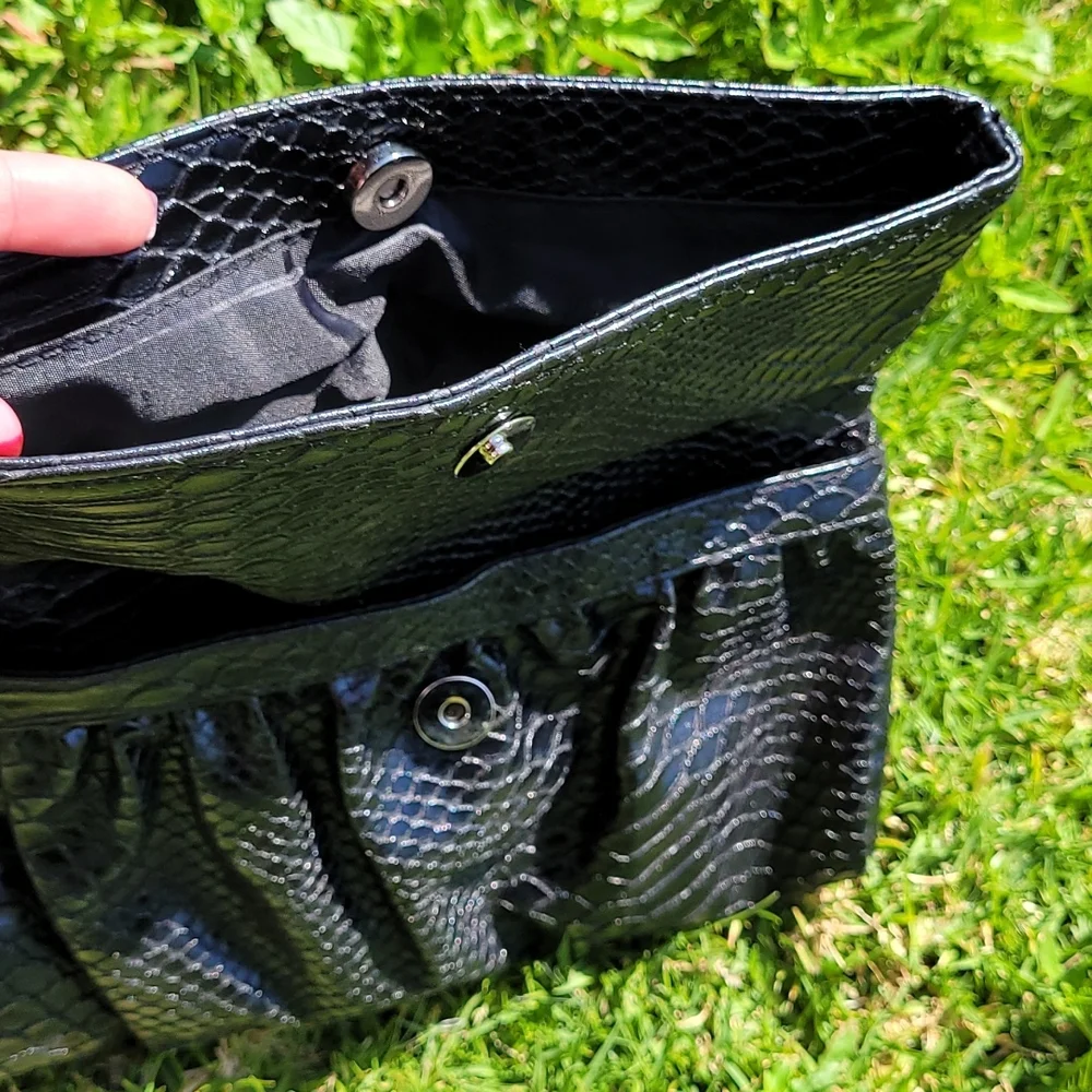 Style & Co Black Clutch Bag  NWOT - Picture 5 of 8